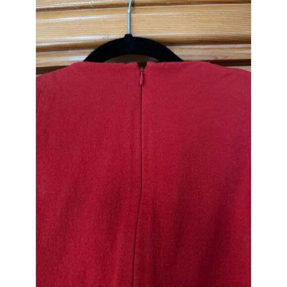 Banana Republic Red Short-Sleeve Sheath Dress - Size 4 - Picture 7 of 12